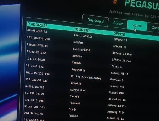 Falsi Pegasus in vendita online Copie di dubbia origine del sistema di intercettazione spyware circolano in rete. Alta probabilità di honeypot FBI o malware inverso. Chi compra si autoidentifica. Trappola di intelligence attiva.