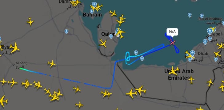 Il Northrop Grumman E-2 Hawkeye, aereo tattico USA per l’allerta precoce aviotrasportata, risulta operativo in questo momento nell’area del Golfo Persico.