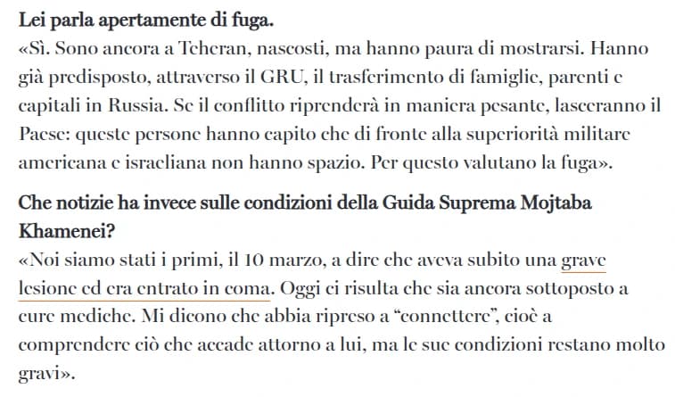 Questo era uno dei servizi segreti, oggi va in giro a raccontare fandonie. Quasi tutte le sue “informazioni” sono bufale: dalla storia del Libano che mangia la SIM con la mollica di pane fino agli “11 Kalashnikov”, ormai diventati leggendari.